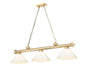 Z-Lite - 2306-3HBR-PWH - Three Light Billiard - Cordon - Heritage Brass