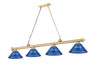 Z-Lite - 2306-4HBR-ARDB - Four Light Billiard - Cordon - Heritage Brass