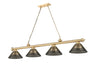 Z-Lite - 2306-4HBR-ARS - Four Light Billiard - Cordon - Heritage Brass