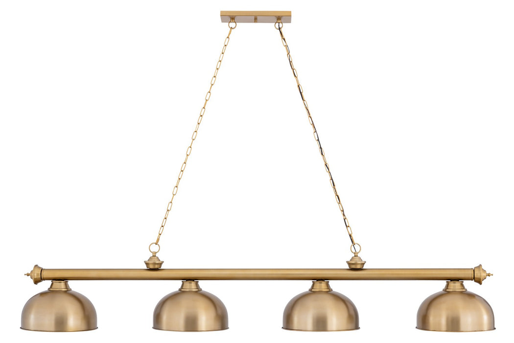 Z-Lite - 2306-4HBR-D13HBR - Four Light Billiard - Cordon - Heritage Brass