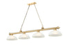 Z-Lite - 2306-4HBR-DWL14 - Four Light Billiard - Cordon - Heritage Brass