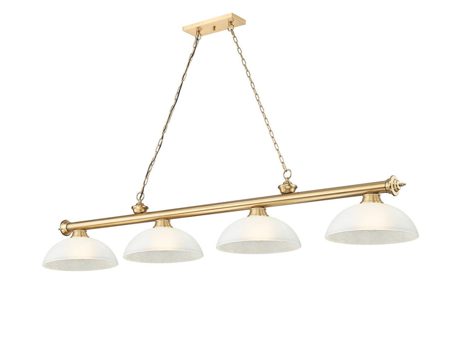 Z-Lite - 2306-4HBR-DWL14 - Four Light Billiard - Cordon - Heritage Brass