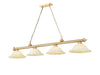 Z-Lite - 2306-4HBR-GM16 - Four Light Billiard - Cordon - Heritage Brass