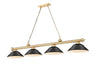 Z-Lite - 2306-4HBR-SMB - Four Light Billiard - Cordon - Heritage Brass
