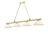 Z-Lite - 2306-4HBR-WM16 - Four Light Billiard - Cordon - Heritage Brass