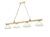Z-Lite - 2306-4HBR-AWL14 - Four Light Billiard - Cordon - Heritage Brass