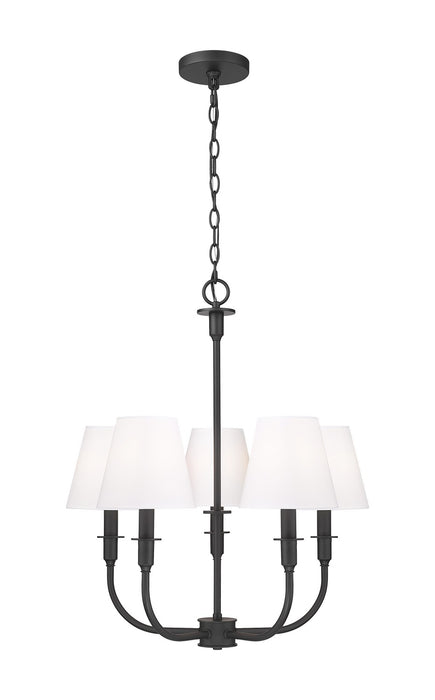 Z-Lite - 3049-18C-MB - Five Light Chandelier - Tova - Matte Black