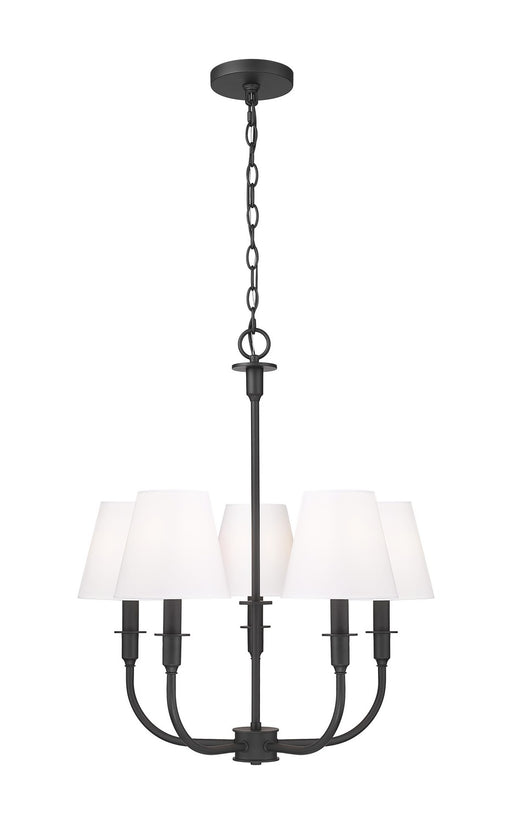 Z-Lite - 3049-18C-MB - Five Light Chandelier - Tova - Matte Black