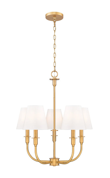 Z-Lite - 3049-18C-RB - Five Light Chandelier - Tova - Rubbed Brass