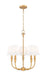Z-Lite - 3049-18C-RB - Five Light Chandelier - Tova - Rubbed Brass