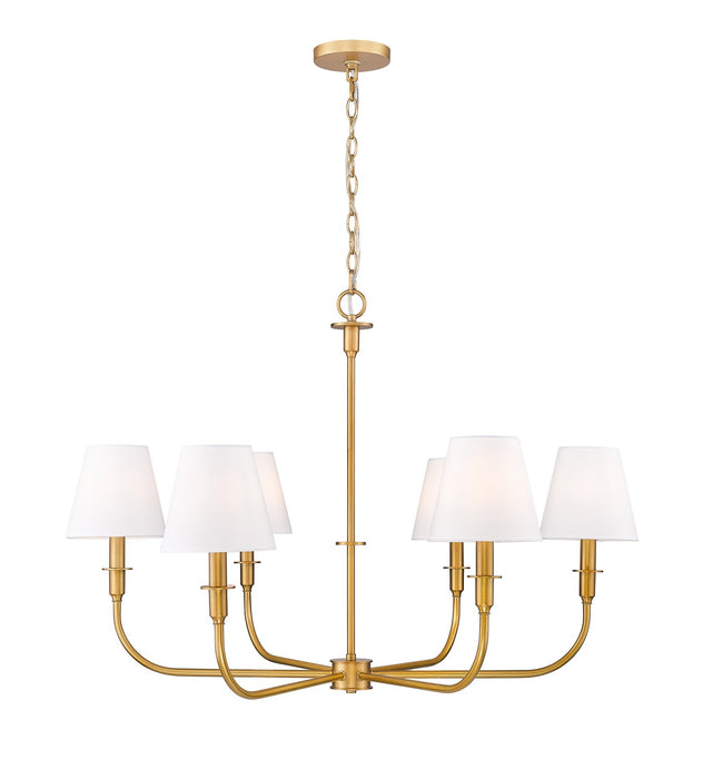 Z-Lite - 3049-32RB - Six Light Chandelier - Tova - Rubbed Brass