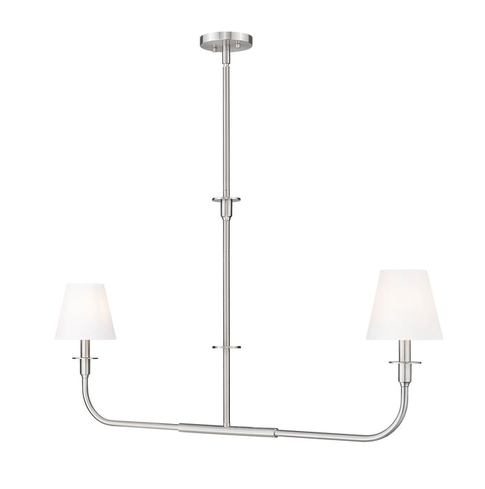 Z-Lite - 3049-42L-BN - Two Light Linear Chandelier - Tova - Brushed Nickel