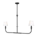 Z-Lite - 3049-42L-MB - Two Light Linear Chandelier - Tova - Matte Black