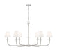Z-Lite - 3049-45BN - Six Light Chandelier - Tova - Brushed Nickel