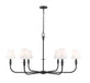 Z-Lite - 3049-45MB - Six Light Chandelier - Tova - Matte Black