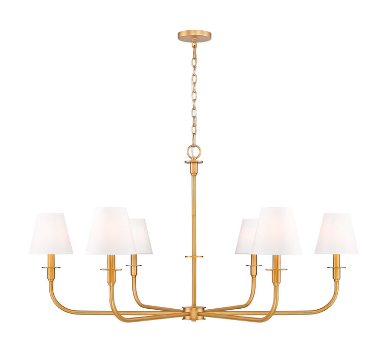 Z-Lite - 3049-45RB - Six Light Chandelier - Tova - Rubbed Brass