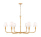 Z-Lite - 3049-45RB - Six Light Chandelier - Tova - Rubbed Brass