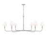 Z-Lite - 3049-62BN - Six Light Chandelier - Tova - Brushed Nickel
