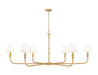 Z-Lite - 3049-62RB - Six Light Chandelier - Tova - Rubbed Brass