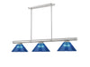 Z-Lite - 3050-3BN-ARDB - Three Light Billiard - Vanguard - Brushed Nickel