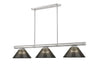 Z-Lite - 3050-3BN-ARS - Three Light Billiard - Vanguard - Brushed Nickel