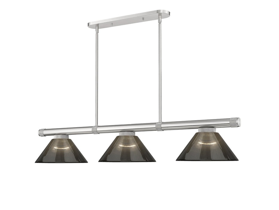 Z-Lite - 3050-3BN-ARS - Three Light Billiard - Vanguard - Brushed Nickel
