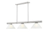 Z-Lite - 3050-3BN-AWL14 - Three Light Billiard - Vanguard - Brushed Nickel