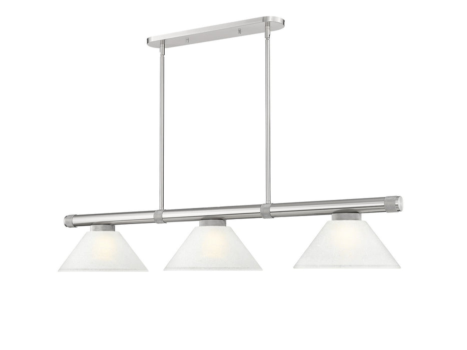 Z-Lite - 3050-3BN-AWL14 - Three Light Billiard - Vanguard - Brushed Nickel