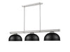 Z-Lite - 3050-3BN-D13MB - Three Light Billiard - Vanguard - Brushed Nickel
