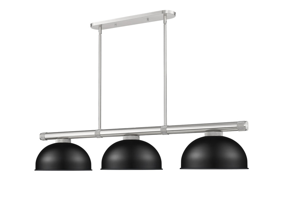 Z-Lite - 3050-3BN-D13MB - Three Light Billiard - Vanguard - Brushed Nickel