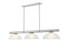 Z-Lite - 3050-3BN-DWL14 - Three Light Billiard - Vanguard - Brushed Nickel
