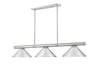Z-Lite - 3050-3BN-MBN - Three Light Billiard - Vanguard - Brushed Nickel