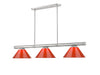 Z-Lite - 3050-3BN-PRD - Three Light Billiard - Vanguard - Brushed Nickel