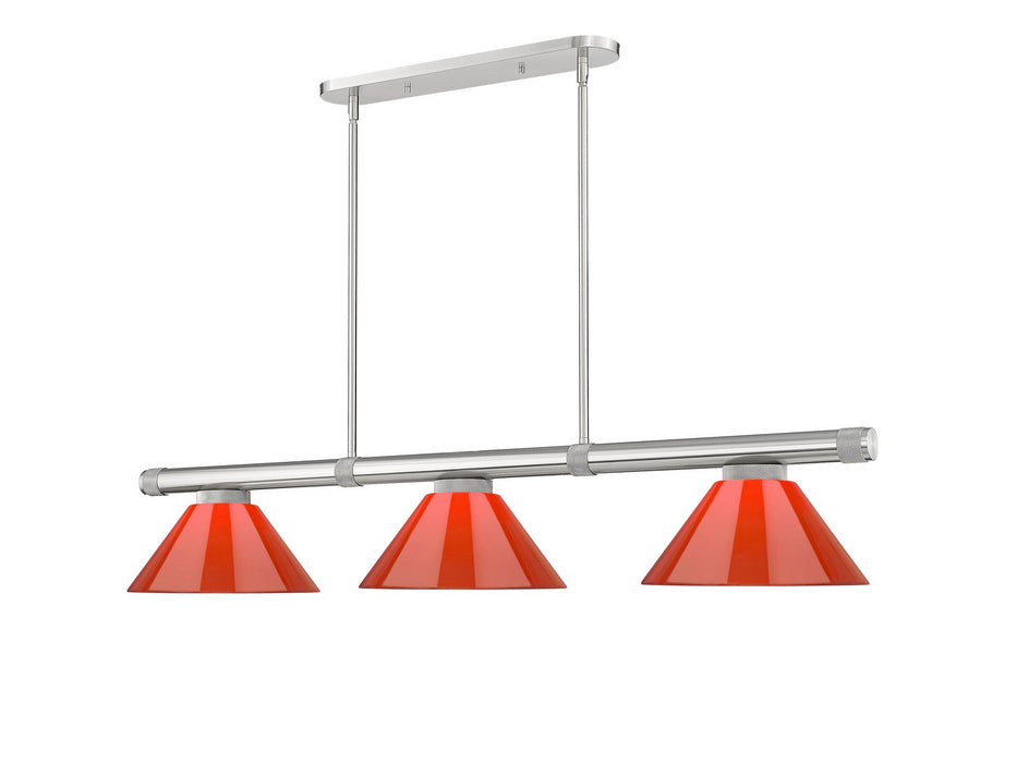 Z-Lite - 3050-3BN-PRD - Three Light Billiard - Vanguard - Brushed Nickel