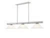 Z-Lite - 3050-3BN-WM16 - Three Light Billiard - Vanguard - Brushed Nickel