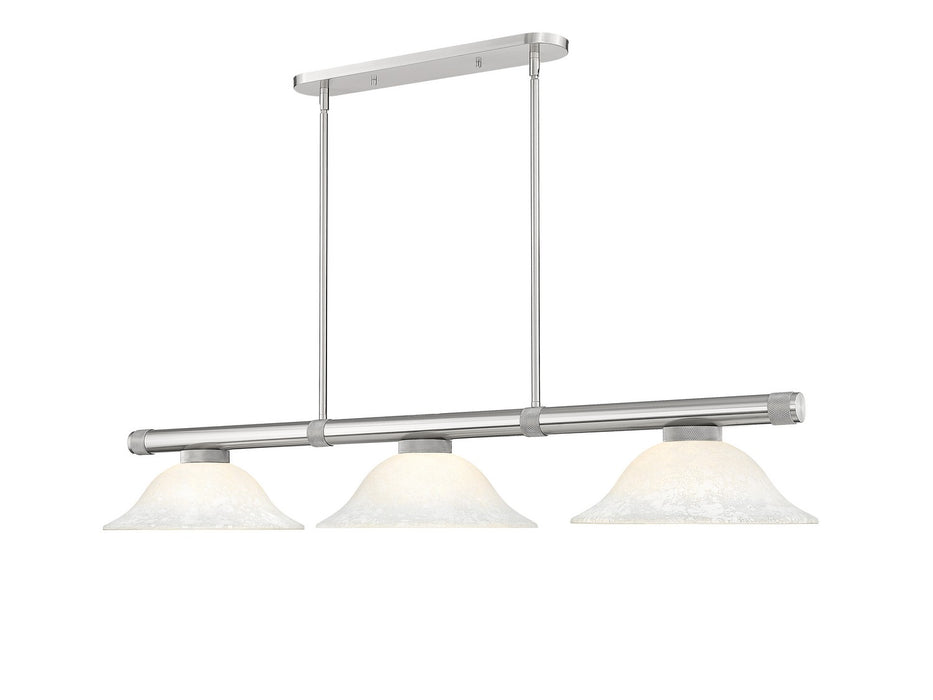 Z-Lite - 3050-3BN-WM16 - Three Light Billiard - Vanguard - Brushed Nickel