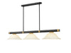 Z-Lite - 3050-3MB-RB-GM16 - Three Light Billiard - Vanguard - Matte Black + Rubbed Brass