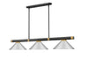 Z-Lite - 3050-3MB-RB-MBN - Three Light Billiard - Vanguard - Matte Black + Rubbed Brass
