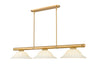 Z-Lite - 3050-3RB-GM16 - Three Light Billiard - Vanguard - Rubbed Brass