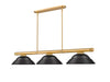 Z-Lite - 3050-3RB-SMB - Three Light Billiard - Vanguard - Rubbed Brass
