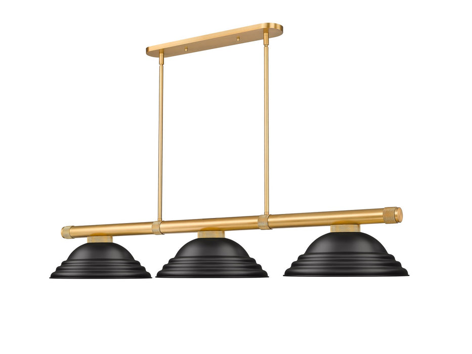 Z-Lite - 3050-3RB-SMB - Three Light Billiard - Vanguard - Rubbed Brass