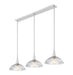 Z-Lite - 3051P12-3L-BN - Three Light Linear Chandelier - Lunelle - Brushed Nickel