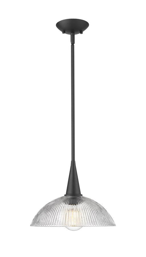 Z-Lite - 3051P12-MB - One Light Pendant - Lunelle - Matte Black
