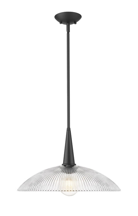 Z-Lite - 3051P18-MB - One Light Pendant - Lunelle - Matte Black