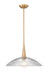 Z-Lite - 3051P18-MGLD - One Light Pendant - Lunelle - Modern Gold