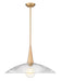 Z-Lite - 3051P24-MGLD - One Light Pendant - Lunelle - Modern Gold