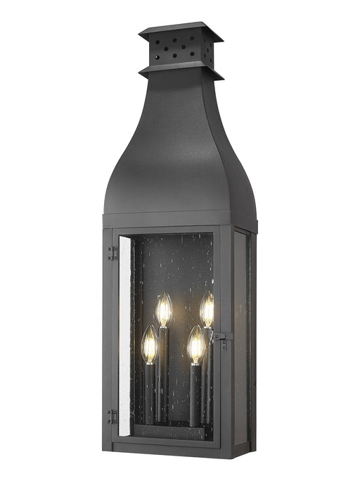 Z-Lite - 5030XL-BK - Four Light Outdoor Wall Mount - Toulouse - Sand Black