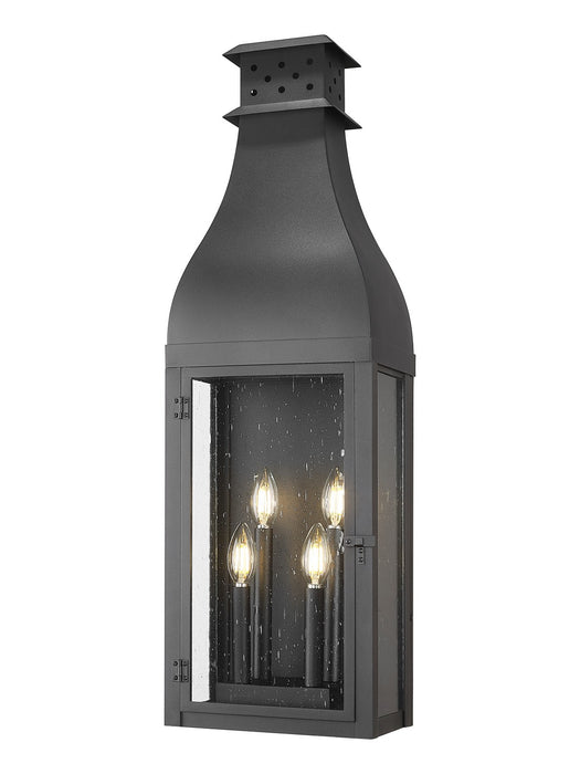 Z-Lite - 5030XL-BK - Four Light Outdoor Wall Mount - Toulouse - Sand Black