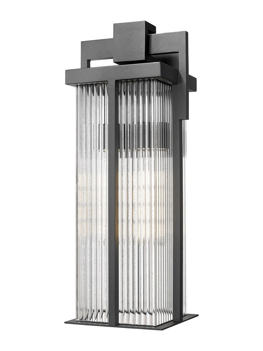 Z-Lite - 5031B-BK - Two Light Outdoor Wall Mount - Fortis - Sand Black