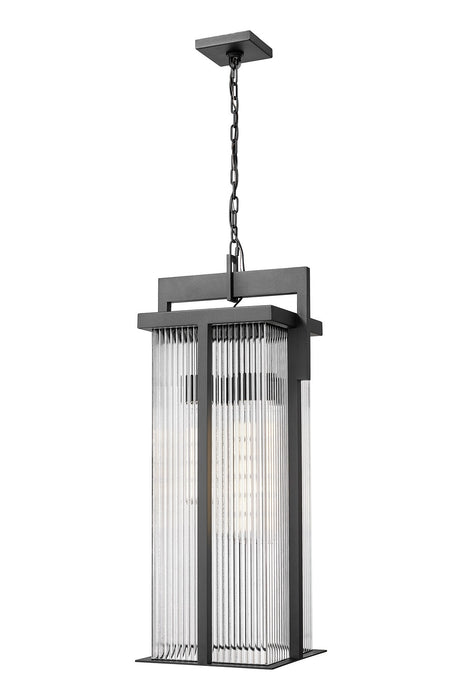 Z-Lite - 5031CHXL-BK - Three Light Outdoor Chain Mount Ceiling Fixture - Fortis - Sand Black